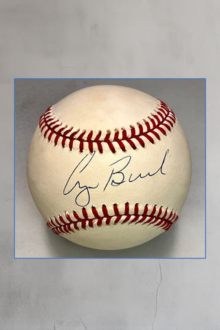 Autographed President Baseball George Bush