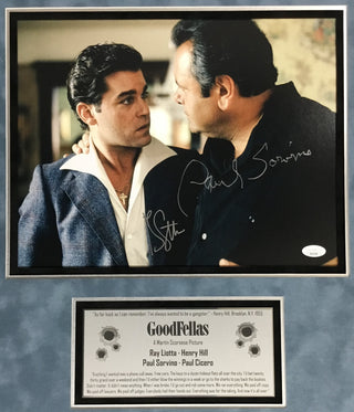 Ray Liotta & Paul Sorvino Signed Goodfellas 11x14 Photo