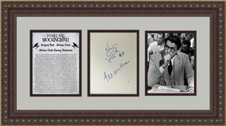 Gregory Peck To Kill a Mockingbird Signed Display