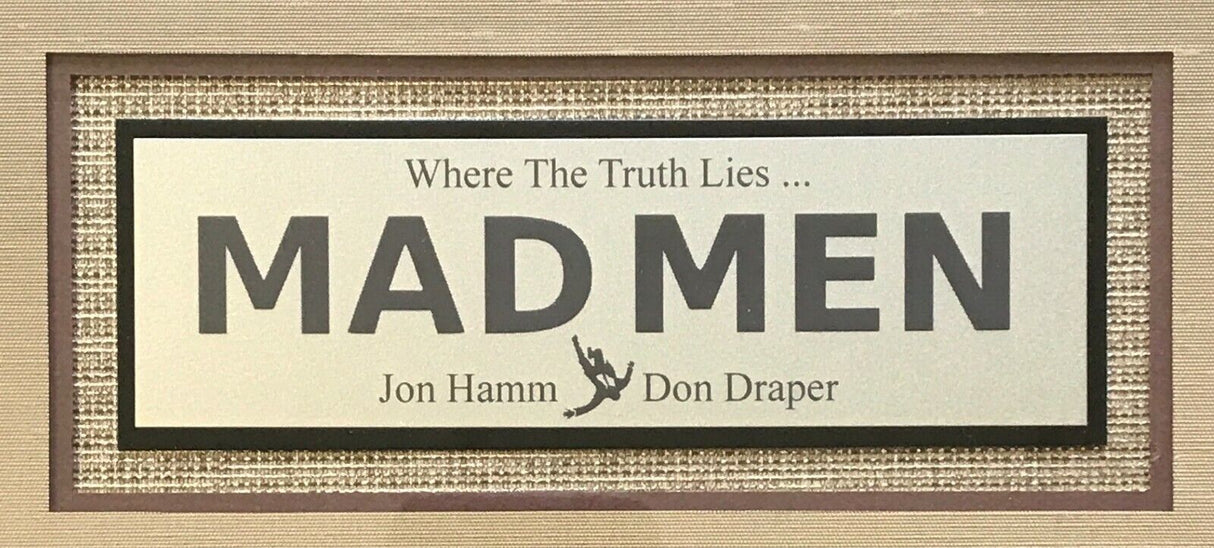 Jon Hamm-Madmen signed photo