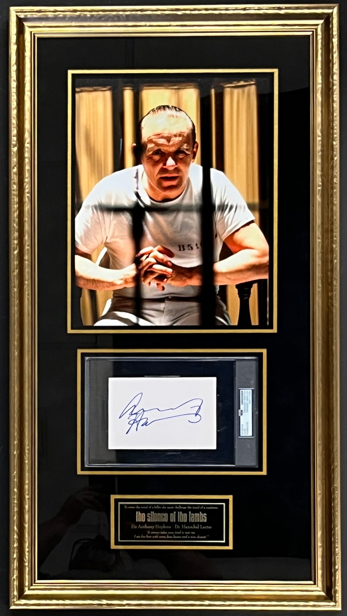 Anthony Hopkins-Hannibal Lecter signed cut