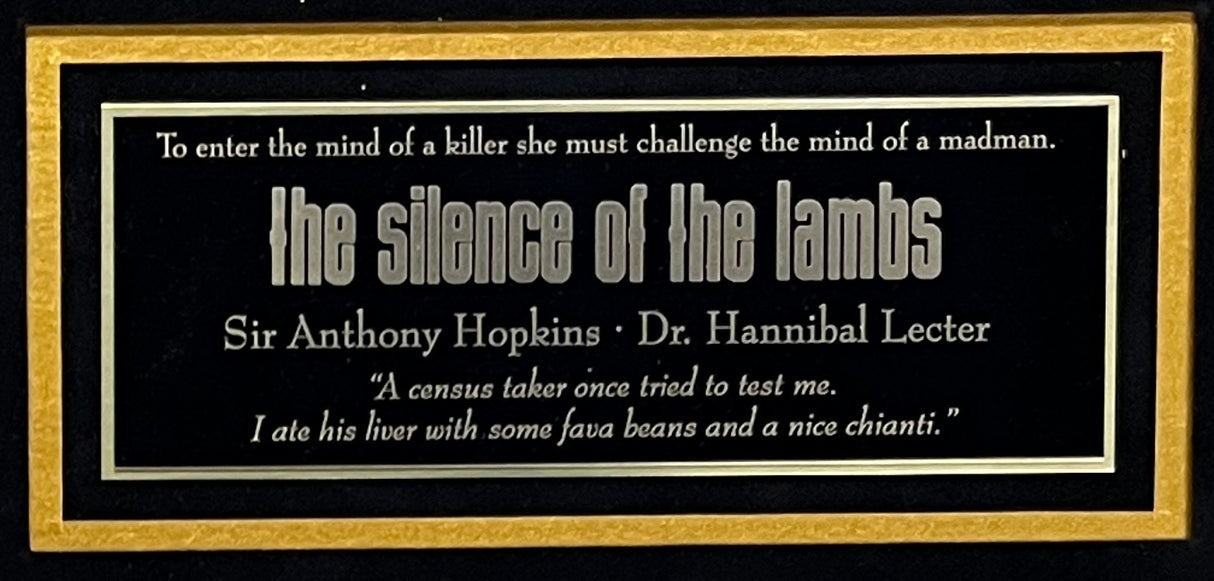 Anthony Hopkins-Hannibal Lecter signed cut