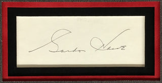 Gordie Howe signed cut