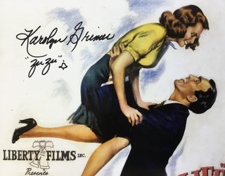 Karolyn Grimes It's A Wonderful Life Autographed Mini Movie Poster