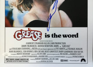 John Travolta Grease Autographed Mini Movie Poster