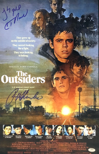 The Outsiders C. Thomas Howell Ralph Macchio Autographed Photo