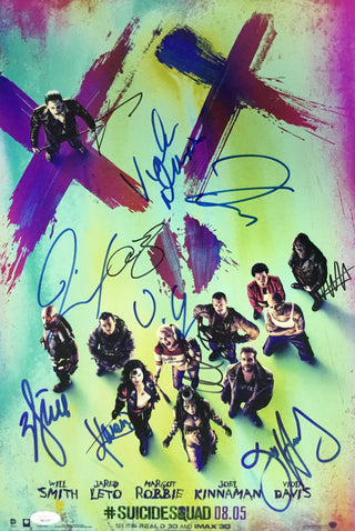 Suicide Squad Cast Signed Autographed Photo