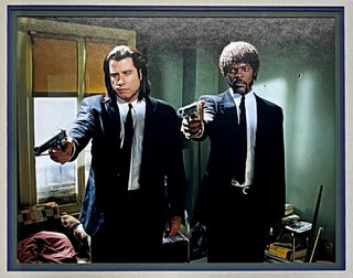 John Travolta/Samuel L. Jackson-Pulp Fiction signed cut signatures