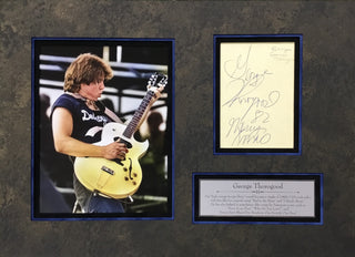 George Thorogood Signed Cut