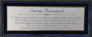 George Thorogood Signed Cut