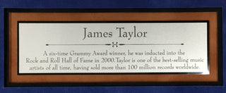 James Taylor Signed Cut