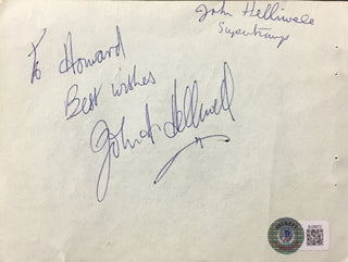 Joe Cocker Black & White Signed Cut