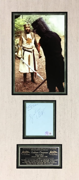 Graham Chapman Monty Python Signed Cut King Arthur