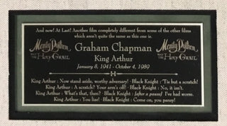 Graham Chapman Monty Python Signed Cut King Arthur