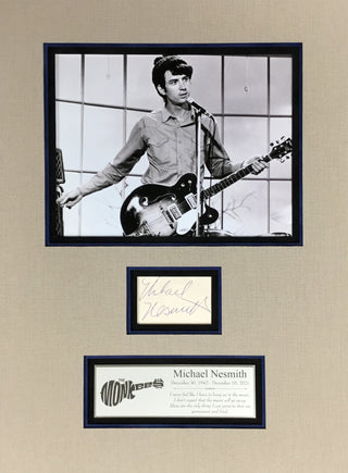 Michael Nesmith The Monkees Signed Cut