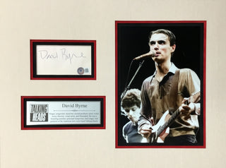 David Byrne Signed Cut Talking Heads