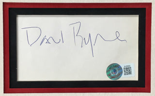 David Byrne Signed Cut Talking Heads