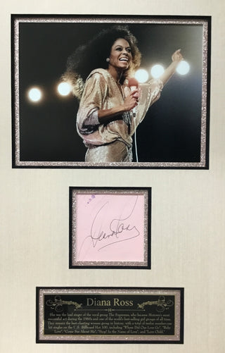 Diana Ross Signed Cut