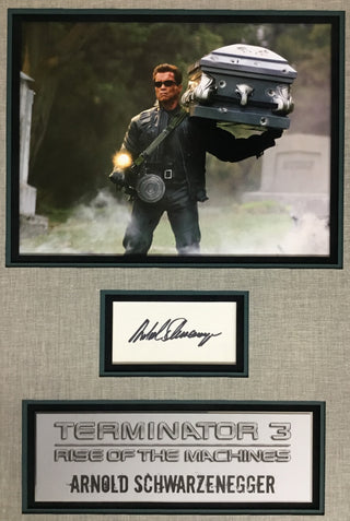 Arnold Schwarzenegger Signed Cut Terminator III Rise of the Machines