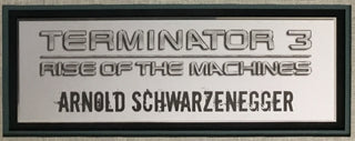 Arnold Schwarzenegger Signed Cut Terminator III Rise of the Machines