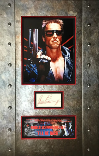 Arnold Schwarzenegger Signed Cut The Terminator I