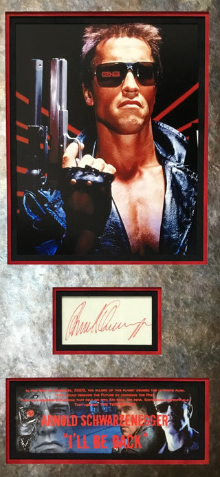 Arnold Schwarzenegger Signed Cut The Terminator I