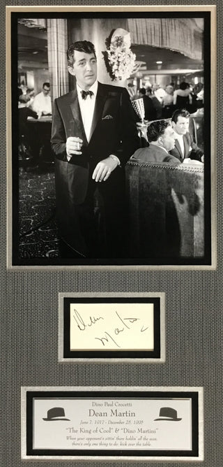 Dean Martin Signed Cut Las Vegas