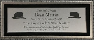 Dean Martin Signed Cut Las Vegas