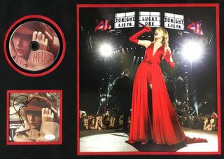 Taylor Swift 2012 Red Signed CD Display