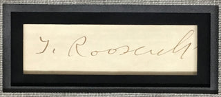 President Theodore Roosevelt Cut Signature