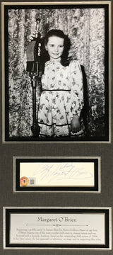 Margaret O'Brien-Child actress signed cut
