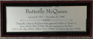 Butterfly McQueen-Gone With The Wind signed cut