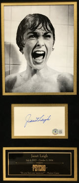 Janet Leigh-Psycho  signed cut