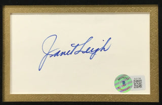 Janet Leigh-Psycho  signed cut