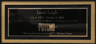 Janet Leigh-Psycho  signed cut