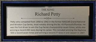 Richard Petty-Nascar signed cut