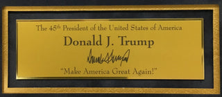 President Donald J Trump Laser Engraved Signature Series