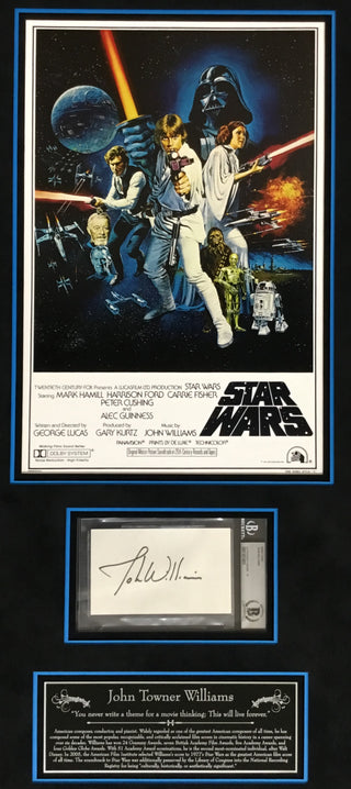 John Williams Composer Star Wars Signed Display