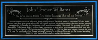 John Williams Composer Star Wars Signed Display