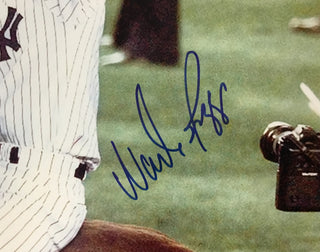 Wade Boggs on NYPD horse signed 16x20 photo