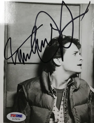 Michael J Fox & Christopher Lloyd Back To The Future Signed Photo