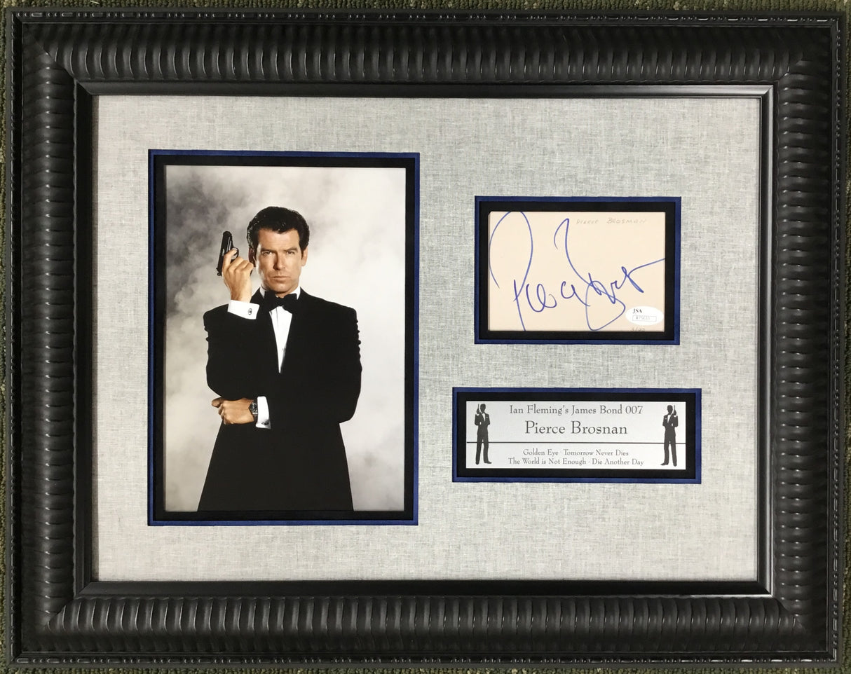 Pierce Brosnan James Bond Signed Cut
