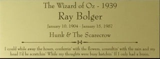 Ray Bolger Signed Scarecrow The Wizard of Oz