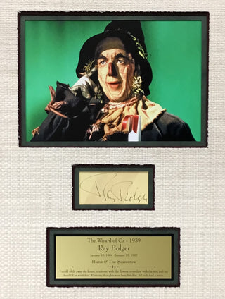 Ray Bolger Signed Scarecrow The Wizard of Oz