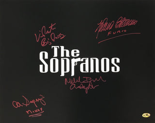 Sopranos Signed Photo Autographed by 4 Cast Members Pastore + 3