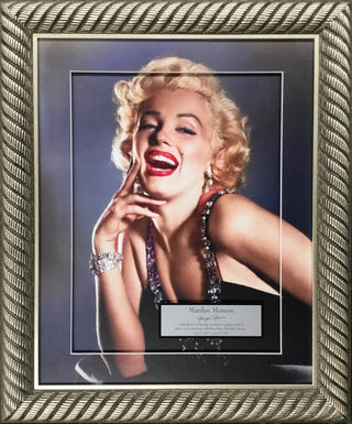 Marilyn Monroe Iconic Photo Laser Engraved Signature Series