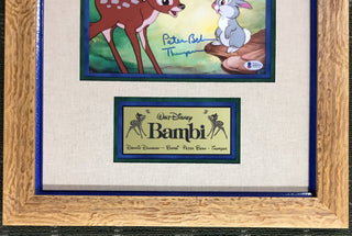 Walt Disney Bambi Signed Photo Voices of Bambi & Thumper