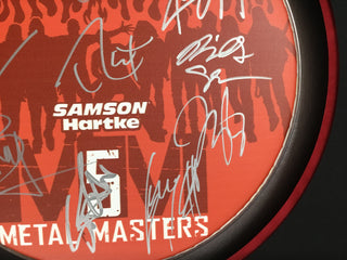 Metal Masters Multi-Signed Drumhead Neil Portnoy + 10 More