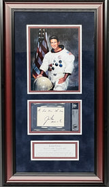 Jim Irwin d.1991 signed cut display