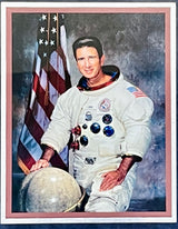 Jim Irwin d.1991 signed cut display